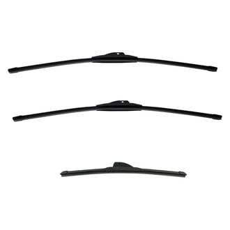 DIY Solutions® - Driver (24"), Passenger Side (24") and Rear (16") Black Wiper Blade Set