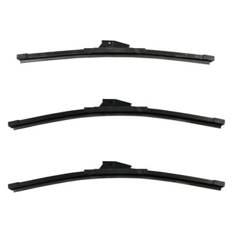 DIY Solutions® - Driver (17"), Passenger Side (17") and Rear (16") Black Wiper Blade Set