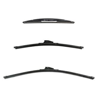 DIY Solutions® - Driver (24"), Passenger Side (18") and Rear (12") Black Wiper Blade Set