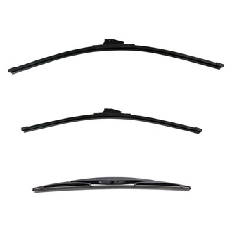 DIY Solutions® - Driver (26"), Passenger Side (24") and Rear (14") Black Wiper Blade Set