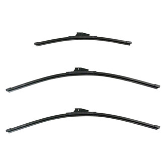 DIY Solutions® - Driver (26"), Passenger Side (26") and Rear (17") Black Wiper Blade Set