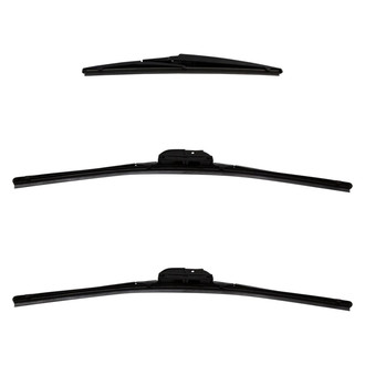 DIY Solutions® - Driver (19"), Passenger Side (19") and Rear (12") Black Wiper Blade Set