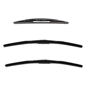 DIY Solutions® - Driver (20"), Passenger Side (20") and Rear (12") Black Wiper Blade Set