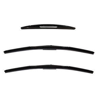 DIY Solutions® - Driver (20"), Passenger Side (20") and Rear (12") Black Wiper Blade Set