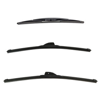 DIY Solutions® - Driver (20"), Passenger Side (19") and Rear (14") Black Wiper Blade Set