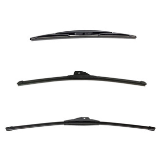 DIY Solutions® - Driver (22"), Passenger Side (20") and Rear (14") Black Wiper Blade Set