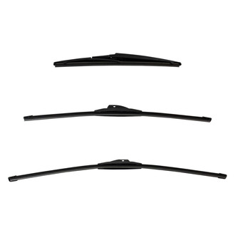 DIY Solutions® - Driver (26"), Passenger Side (21") and Rear (12") Black Wiper Blade Set