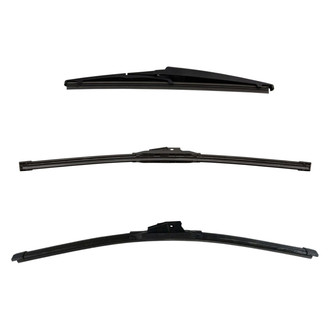 DIY Solutions® - Driver (22"), Passenger Side (21") and Rear (11") Black Wiper Blade Set