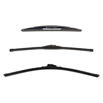 DIY Solutions® - Driver (24"), Passenger Side (21") and Rear (12") Black Wiper Blade Set