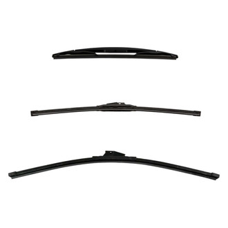 DIY Solutions® - Driver (24"), Passenger Side (21") and Rear (12") Black Wiper Blade Set