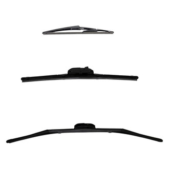 DIY Solutions® - Driver (26"), Passenger Side (14") and Rear (12") Black Wiper Blade Set