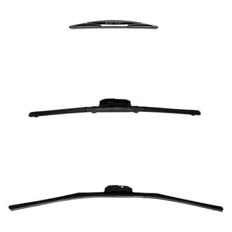 DIY Solutions® - Driver (24"), Passenger Side (18") and Rear (12") Black Wiper Blade Set