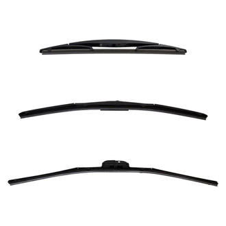 DIY Solutions® - Driver (24"), Passenger Side (20") and Rear (12") Black Wiper Blade Set