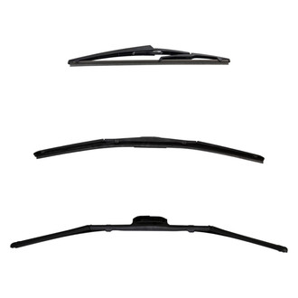 DIY Solutions® - Driver (28"), Passenger Side (21") and Rear (12") Black Wiper Blade Set