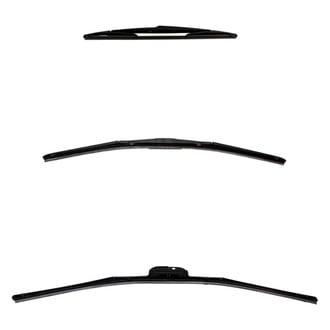 DIY Solutions® - Driver (24"), Passenger Side (22") and Rear (14") Black Wiper Blade Set