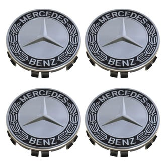 DIY Solutions® - Chrome/Black Wheel Center Caps