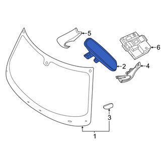 Dodge OE - Front Interior Rear View Mirror