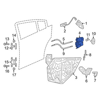 Dodge OE - Rear Right Door Latch Assembly