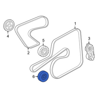 Dodge OE - Lower Accessory Drive Belt Idler Pulley