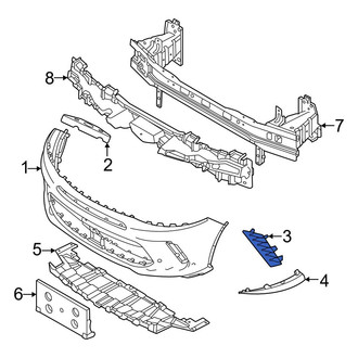 Dodge OE - Front Left Bumper Cover Spacer Panel