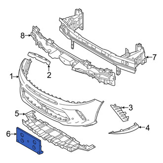 Dodge OE - License Plate Bracket