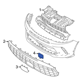 Dodge OE - Grille Molding Bracket