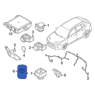 Dodge OE - Front Left Inner Parking Aid Sensor Housing