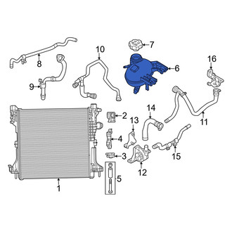 Dodge OE - Engine Coolant Reservoir