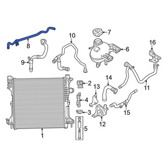 Dodge OE - Engine Coolant Overflow Hose