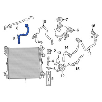 Dodge OE - Engine Coolant Overflow Hose