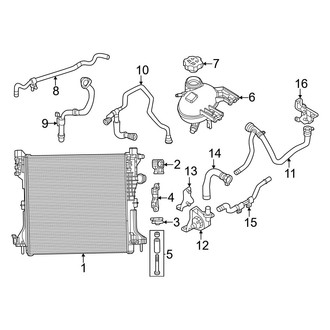 Dodge OE - Cooling - Radiator & Components (2.0L)