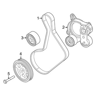 Dodge OE - Cooling - Belts & Pulleys (1.3L)