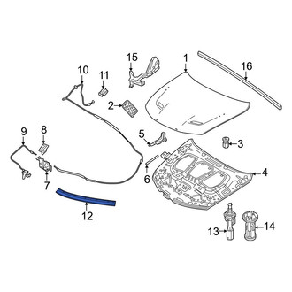 Dodge OE - Front Hood Seal