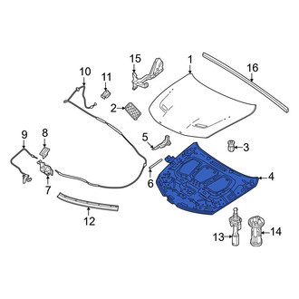 Dodge OE - Front Hood Insulation Pad