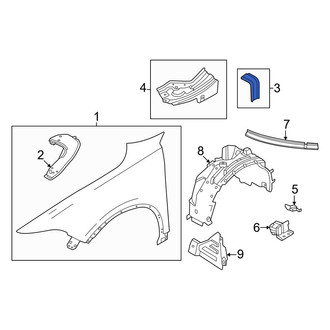 Dodge OE - Right Fender Brace
