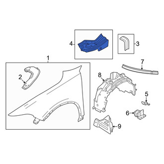 Dodge OE - Front Left Upper Fender Bracket