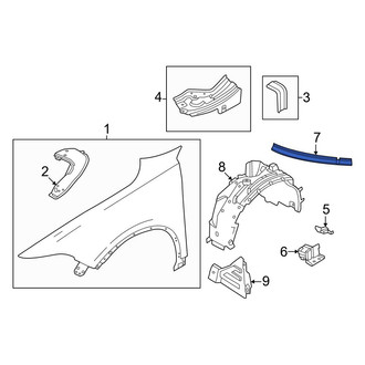 Dodge OE - Left Fender Seal