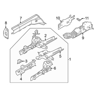 Dodge OE - Front Left Fender Apron Assembly