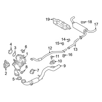 Dodge OE - Exhaust System - Exhaust Components (1.3L)