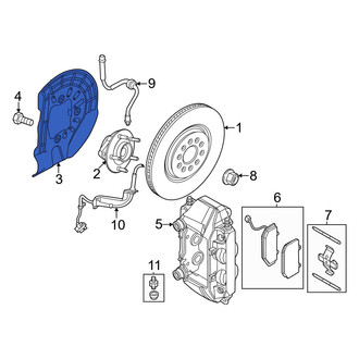 Dodge OE - Front Left Brake Dust Shield