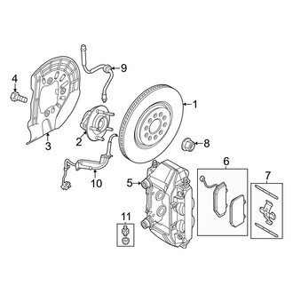Dodge OE - Front Suspension - Brake Components (R/T / R/T Plus)