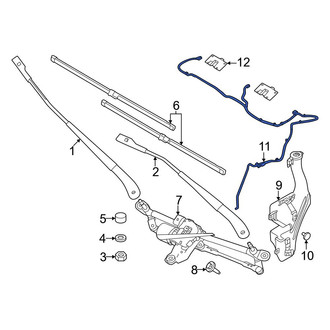 Dodge OE - Front Windshield Washer Hose
