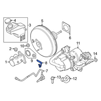 Dodge OE - Power Brake Booster Vacuum Hose Bracket