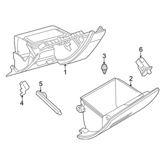 Dodge OE - Instrument Panel - Glove Box