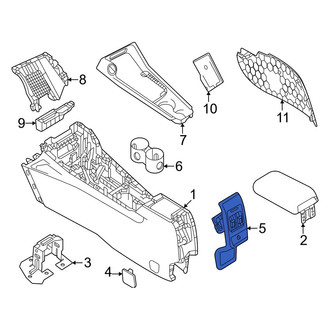 Dodge OE - Rear Console Panel