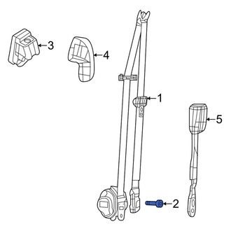Dodge OE - Seat Belt Lap and Shoulder Belt Bolt