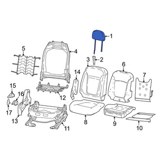 Dodge OE - Front Left Headrest