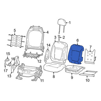 Dodge OE - Front Right Seat Back Cushion