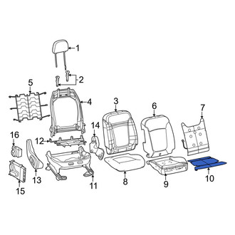 Dodge OE - Front Left Lower Seat Heater Pad