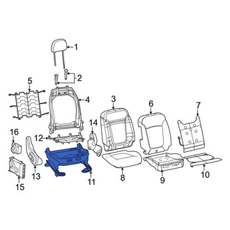 Dodge OE - Front Right Seat Track
